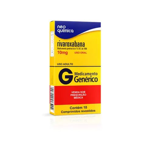 RIVAROXABANA 10MG COM 10 COMPRIMIDOS