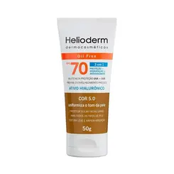 PROTETOR SOLAR 70 FPS COR 5.0 HELIODERM 50G