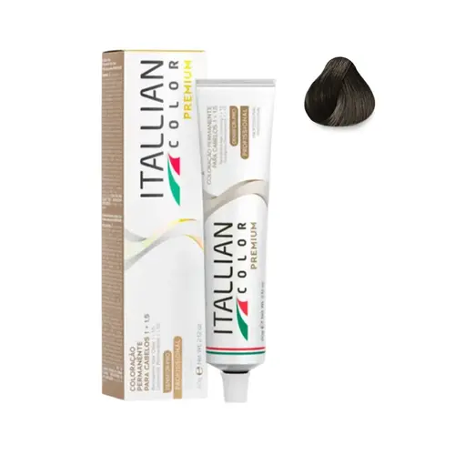 TINTA 5.1 CASTANHO CLARO CINZA PREMIUM TRIVITT ITALLIAN COLOR 60G