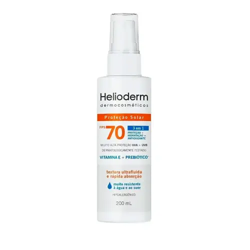 PROTETOR SOLAR SPRAY ADULTO 70 FPS HELIODERM 200ML