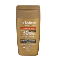 PROTETOR SOLAR BRONZE 30 FPS ATIVO PRO MELANINA HELIODERM 120ML