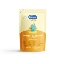 REFIL SHAMPOO DE GLICERINA SUAVE BABY BARUEL 210ML