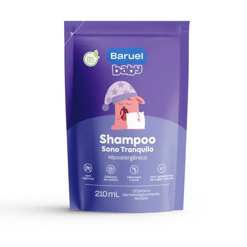 REFIL SHAMPOO SONO TRANQUILO BABY BARUEL 210ML