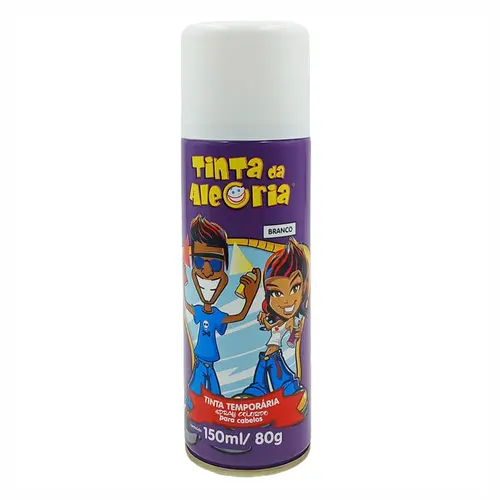 TINTA TEMPORARIA BRANCA TINTA DA ALEGRIA 150ML