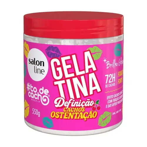 GELATINA CACHOS OSTENTAÇÃO SALON LINE 550G
