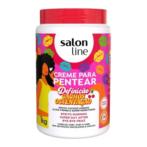 CREME PARA PENTEAR CACHOS OSTENTAÇÃO SALON LINE 1KG