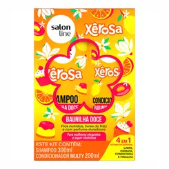 KIT SHAMPOO E CONDICIONADOR BAUNILHA DOCE XÊROSA SALON LINE 300ML E 200ML
