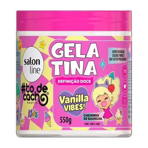GELATINA DEFINICAO DOCE VANILLA VIBES BAUNILHA SALON LINE 550G