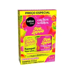 KIT SHAMPOO E CREME PINK LEMONADE SALON LINE 300ML