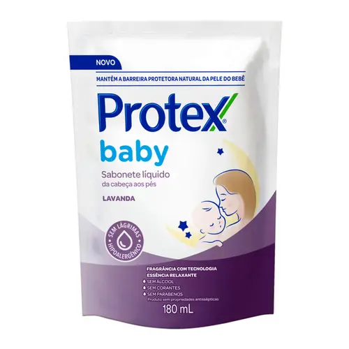 SABONETE LÍQUIDO LAVANDA BABY PROTEX 180ML