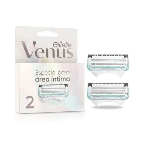 CARGA APARELHO BARBEAR COM 2 UNIDADES ESPECIAL PARA AREA INTIMA VENUS GILLETTE
