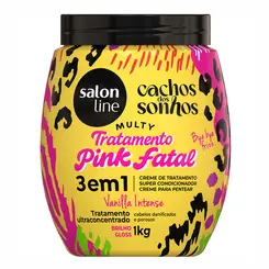 CREME TRATAMENTO PINK FATAL 3 EM 1 VANILLA INTENSE SALON LINE 1KG