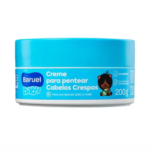 CREME PARA PENTEAR CABELOS CREPOS BABY BARUEL 200G
