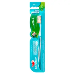 ESCOVA DE DENTE MEDIA AGILE COM 1 UNIDADE CONDOR REF-3262