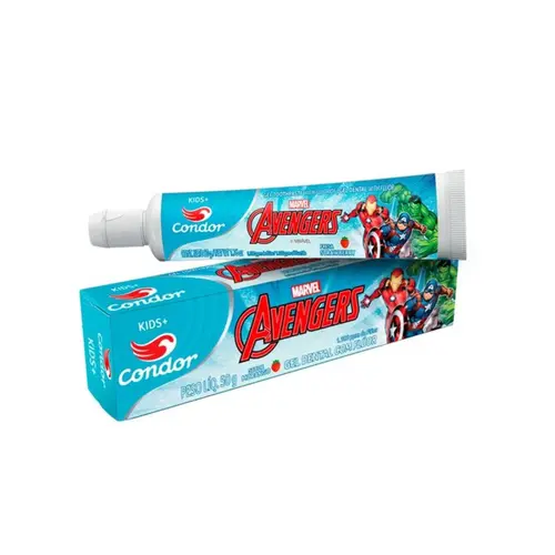 CREME DENTAL INFANTIL MORANGO MARVEL AVENGERS CONDOR 50G