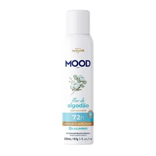 DESODORANTE AEROSSOL FLOR DE ALGODAO MOOD THE HEALTH 150ML