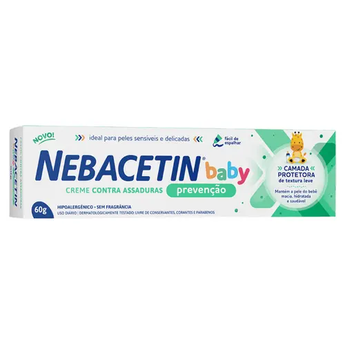CREME PARA ASSADURAS PREVENÇÃO BABY NEBACETIN 60G