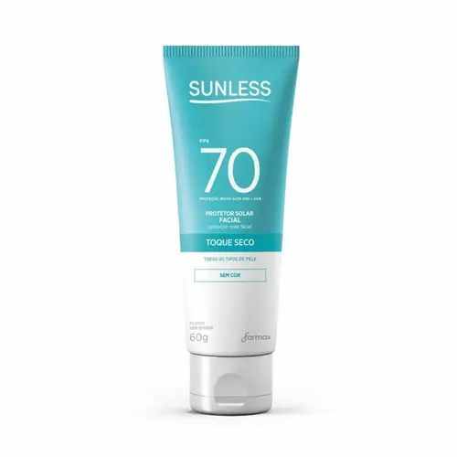 PROTETOR SOLAR FACIAL 70FPS TOQUE SECO SUNLESS 60G