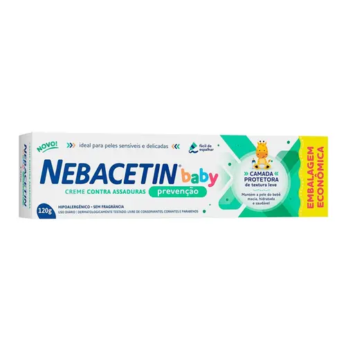 CREME ASSADURA PREVENÇÃO BABY NEBACETIN 120G
