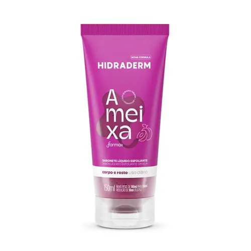 SABONETE LÍQUIDO ESFOLIANTE AMEIXA HIDRADERM 150ML