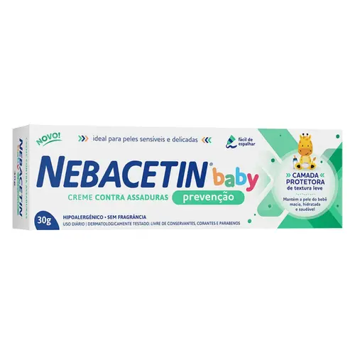 CREME PARA ASSADURA PREVENÇÃO BABY NEBACETIN 30G