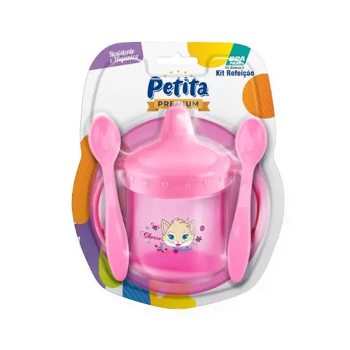 KIT REFEIÇÃO ROSA PREMIUM PETITA 7720