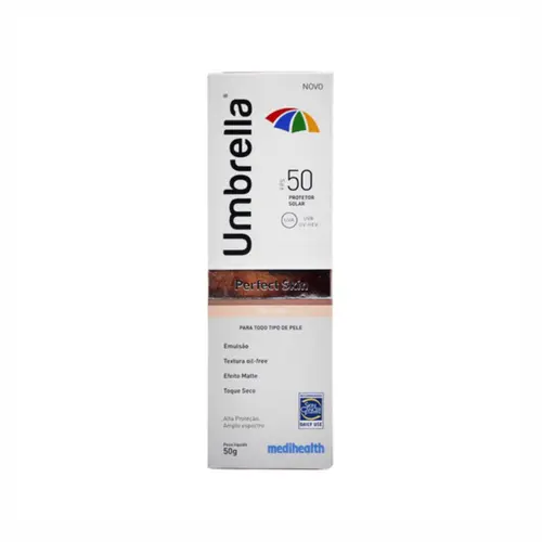 PROTETOR SOLAR 50FPS PERFECT SKIN TOM ESCURO UMBRELLA 50G