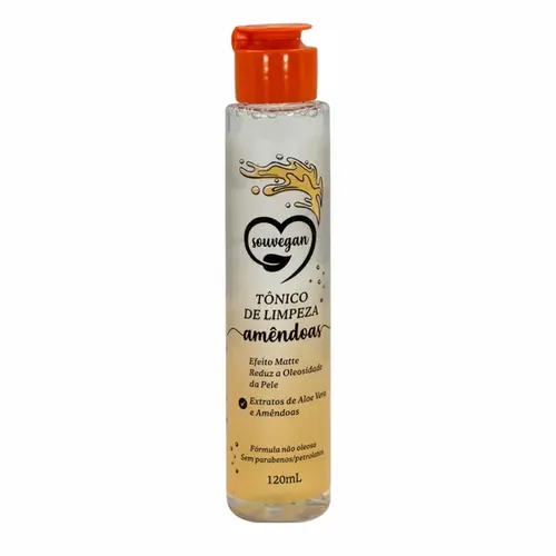 TÔNICO DE LIMPEZA AMÊNDOAS SOUVEGAN 120ML
