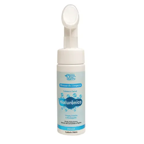 SABONETE FACIAL MOUSSE HIALURÔNICO BELLA BEM ME QUERO 150ML