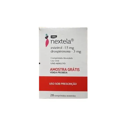 NEXTELA ESTETROL 15MG + DROSPIRENONA 3MG COM 28 COMPRIMIDOS