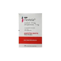 NEXTELA ESTETROL 15MG + DROSPIRENONA 3MG COM 28 COMPRIMIDOS