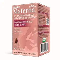 MULTIVITAMINICO COM DHA MATERNA NESTLE 30 CAPSULAS