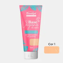 BASE LIQUIDA VEGANA COR 01 BEAUTIFUL 30ML