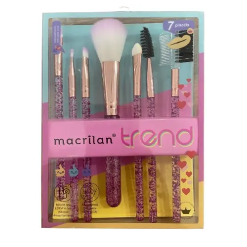 KIT PINCEL TREND COM 7 UNIDADES MACRILAN MT09