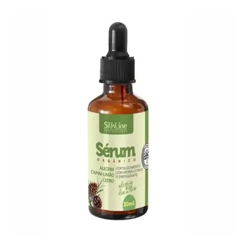 SERUM ORGANICO CAPIM LIMAO, ALECRIM E CEDRO ALEGRIA NO DIA A DIA SILKLINE 30ML