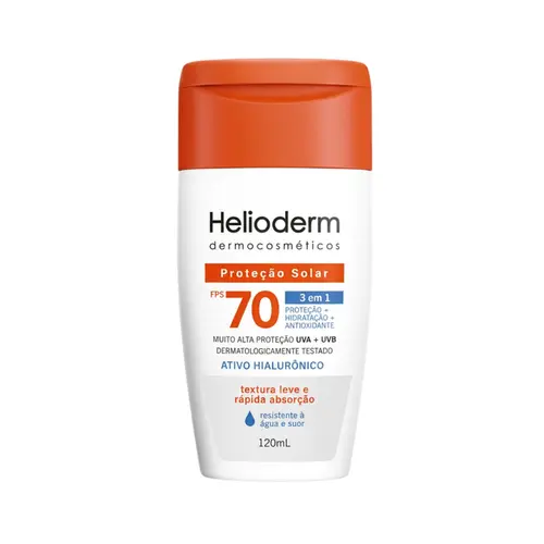 PROTETOR SOLAR 70 FPS HELIODERM 120ML
