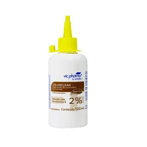 CHLORCLEAR CLOREXIDINA 2% SOLUCAO COM TENSOATIVOS VIC PHARMA 100ML