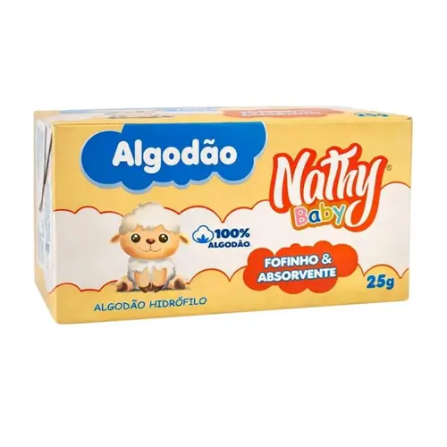 ALGODAO HIDROFILO TURMA DA FOFINHA BABY NATHY 25G