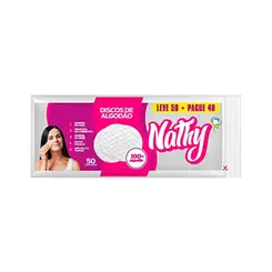 DISCO DE ALGODÃO COM 50 UNIDADES NATHY