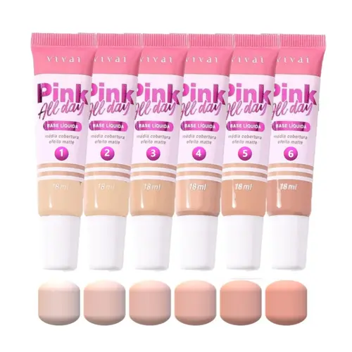 BASE LIQUIDA PINK ALL DAY VIVAI 18ML