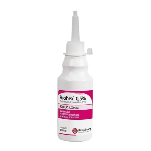 RIOHEX 0,5% SOLUÇÃO ALCOÓLICA 100ML