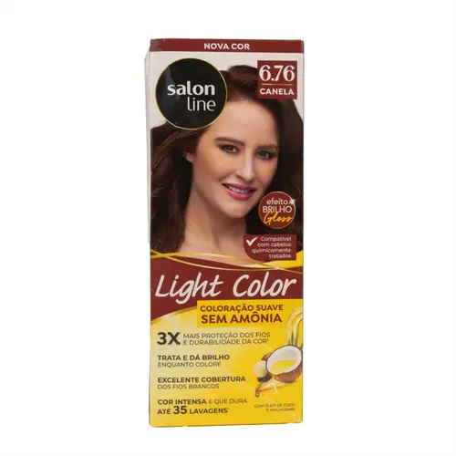 TINTA 6.76 CANELA LIGHT COLOR SALON LINE