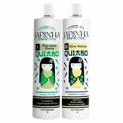 KIT SHAMPOO DETOX E ATIVO REDUTOR QUIABO JAPINHA 1L