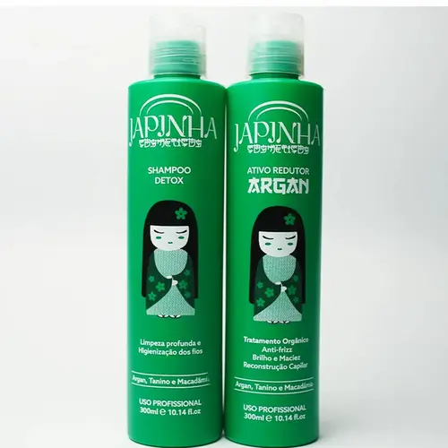 KIT SHAMPOO DETOX E ATIVO REDUTOR ARGAN JAPINHA 300ML