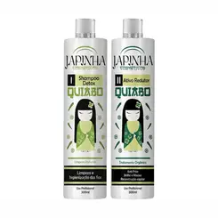 KIT SHAMPOO DETOX E ATIVO REDUTOR QUIABO JAPINHA 300ML