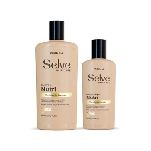 KIT SHAMPOO E CONDICIONADOR NUTRI SELVE HAIR CARE PROHALL 400ML E 200ML