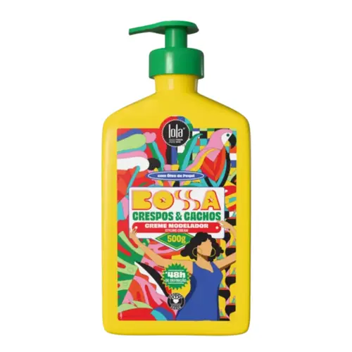 CREME MODELADOR BOSSA CRESPOS E CACHOS LOLA 500G