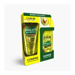 KIT OLEO EM CREME E SHAMPOO ABACATE NUTRITIVO DABELLE 190ML E 100ML