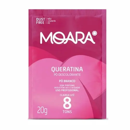 PO DESCOLORANTE QUERATINA MOARA 20G