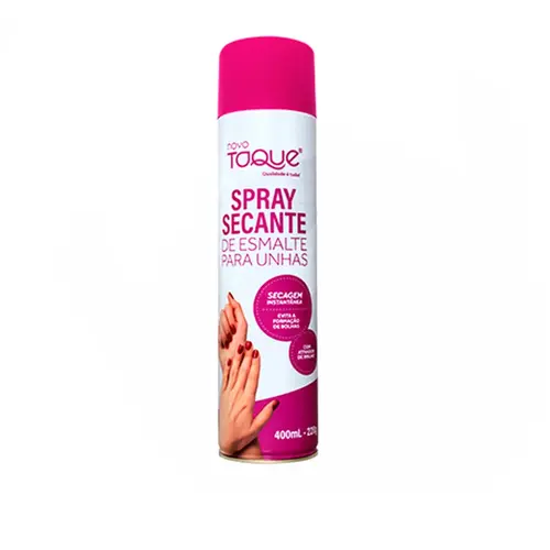 SPRAY SECANTE DE ESMALTE PARA UNHAS NOVO TOQUE 400ML